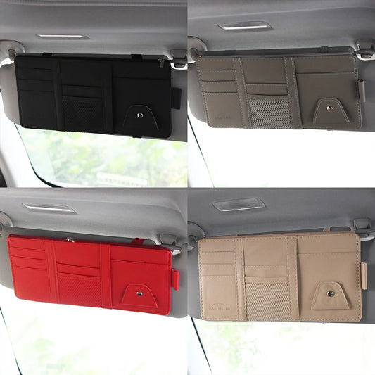 Sun Visor Organizer منظم سيارة عالي الجودة لتوفير المساحة وحفظ الأدوات - موديل