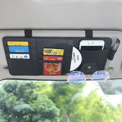 Sun Visor Organizer منظم سيارة عالي الجودة لتوفير المساحة وحفظ الأدوات - موديل