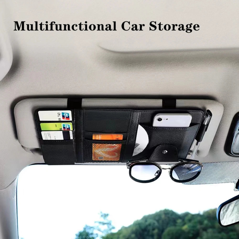 Sun Visor Organizer منظم سيارة عالي الجودة لتوفير المساحة وحفظ الأدوات - موديل