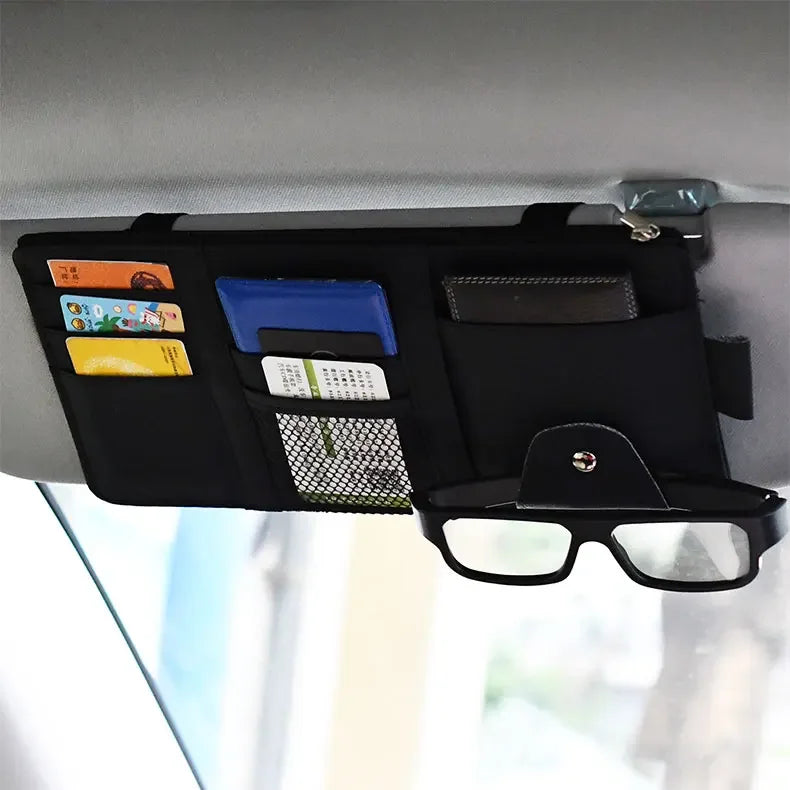 Sun Visor Organizer منظم سيارة عالي الجودة لتوفير المساحة وحفظ الأدوات - موديل