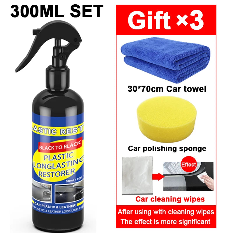 🚗 Car Plastic Restorer – استعادة لمعان البلاستيك الأسود وحمايته ✨