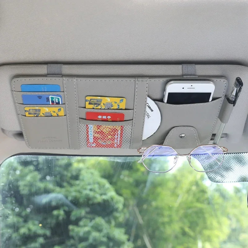 Sun Visor Organizer منظم سيارة عالي الجودة لتوفير المساحة وحفظ الأدوات - موديل