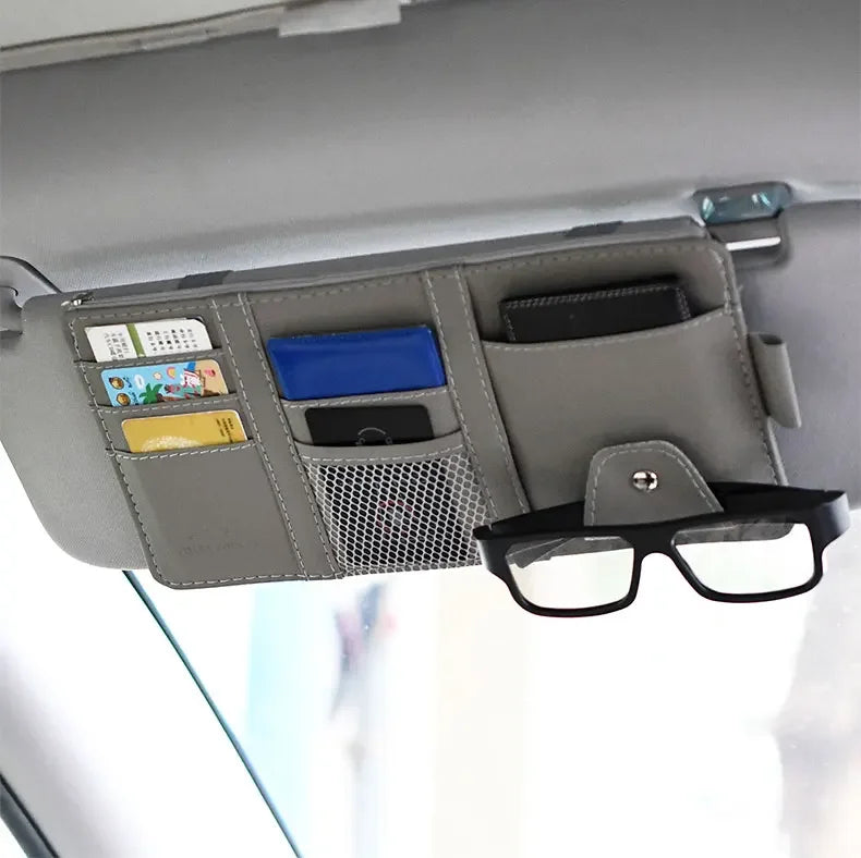 Sun Visor Organizer منظم سيارة عالي الجودة لتوفير المساحة وحفظ الأدوات - موديل