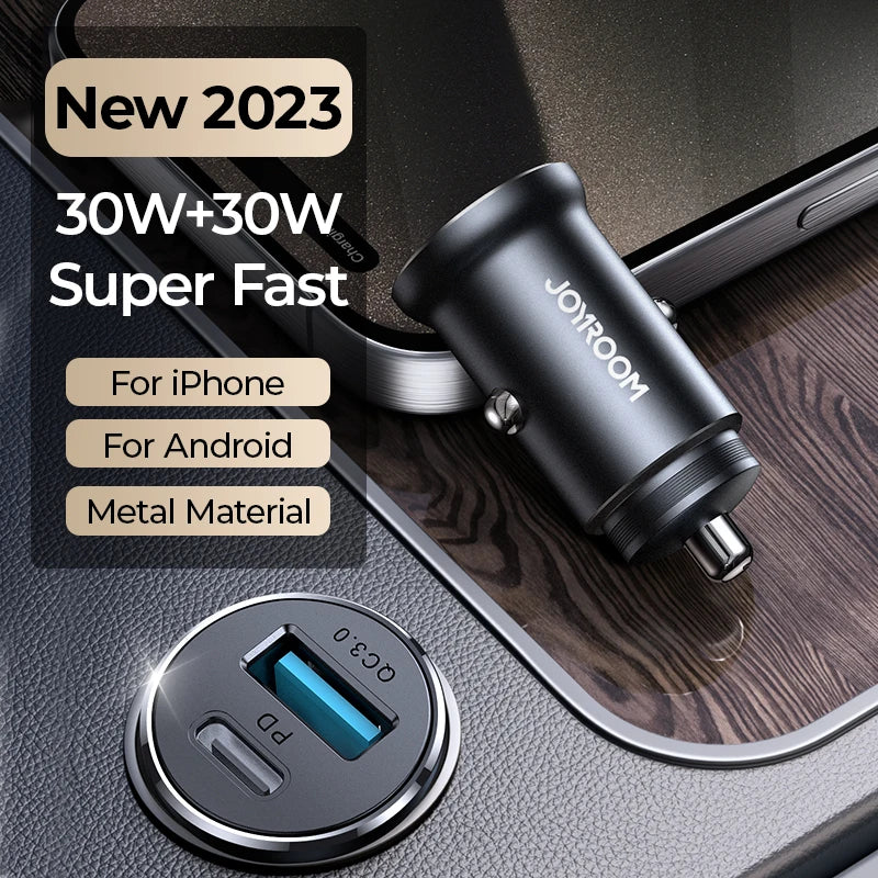 ⚡ شاحن سيارة Joyroom 30W USB-C – شحن سريع بتقنية PD و QC3.0! 🚗🔋