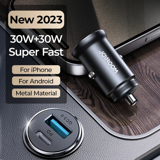 ⚡ شاحن سيارة Joyroom 30W USB-C – شحن سريع بتقنية PD و QC3.0! 🚗🔋