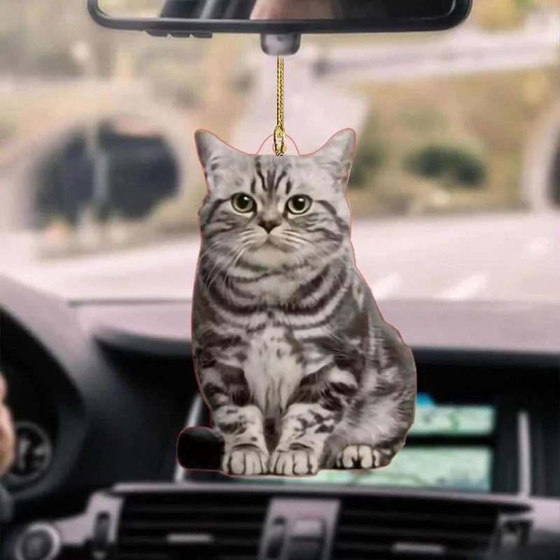 🐱 ميدالية قطة أنيقة لتعليقها على مرآة السيارة! 🚗