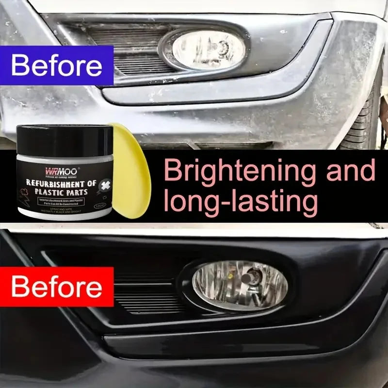 🚗 Car Plastic Restorer – تجديد البلاستيك الأسود ولمعان فائق ✨