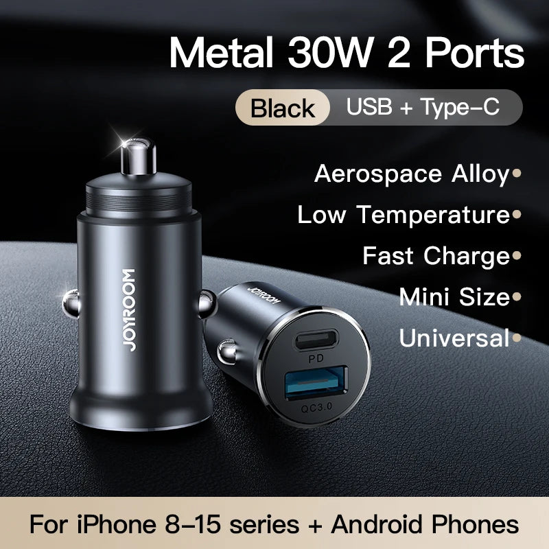 ⚡ شاحن سيارة Joyroom 30W USB-C – شحن سريع بتقنية PD و QC3.0! 🚗🔋