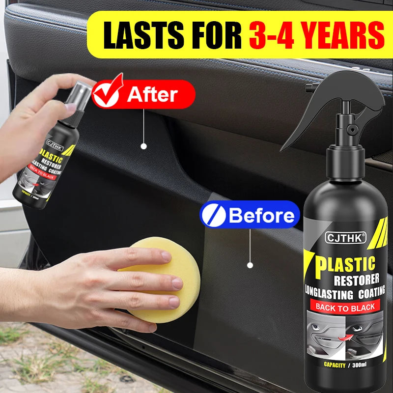 🚗 Car Plastic Restorer – استعادة لمعان البلاستيك الأسود وحمايته ✨