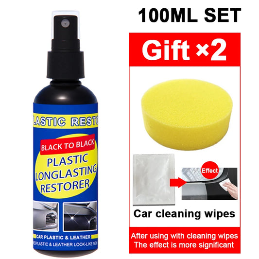 🚗 Car Plastic Restorer – استعادة لمعان البلاستيك الأسود وحمايته ✨