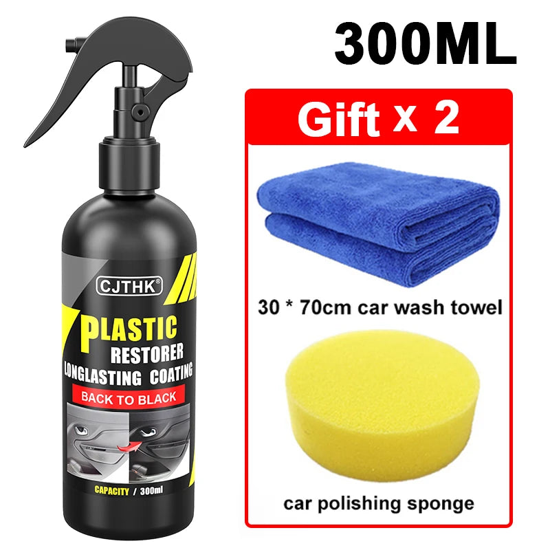 🚗 Car Plastic Restorer – استعادة لمعان البلاستيك الأسود وحمايته ✨