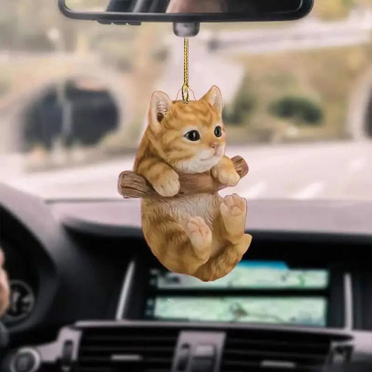 🐱 ميدالية قطة أنيقة لتعليقها على مرآة السيارة! 🚗